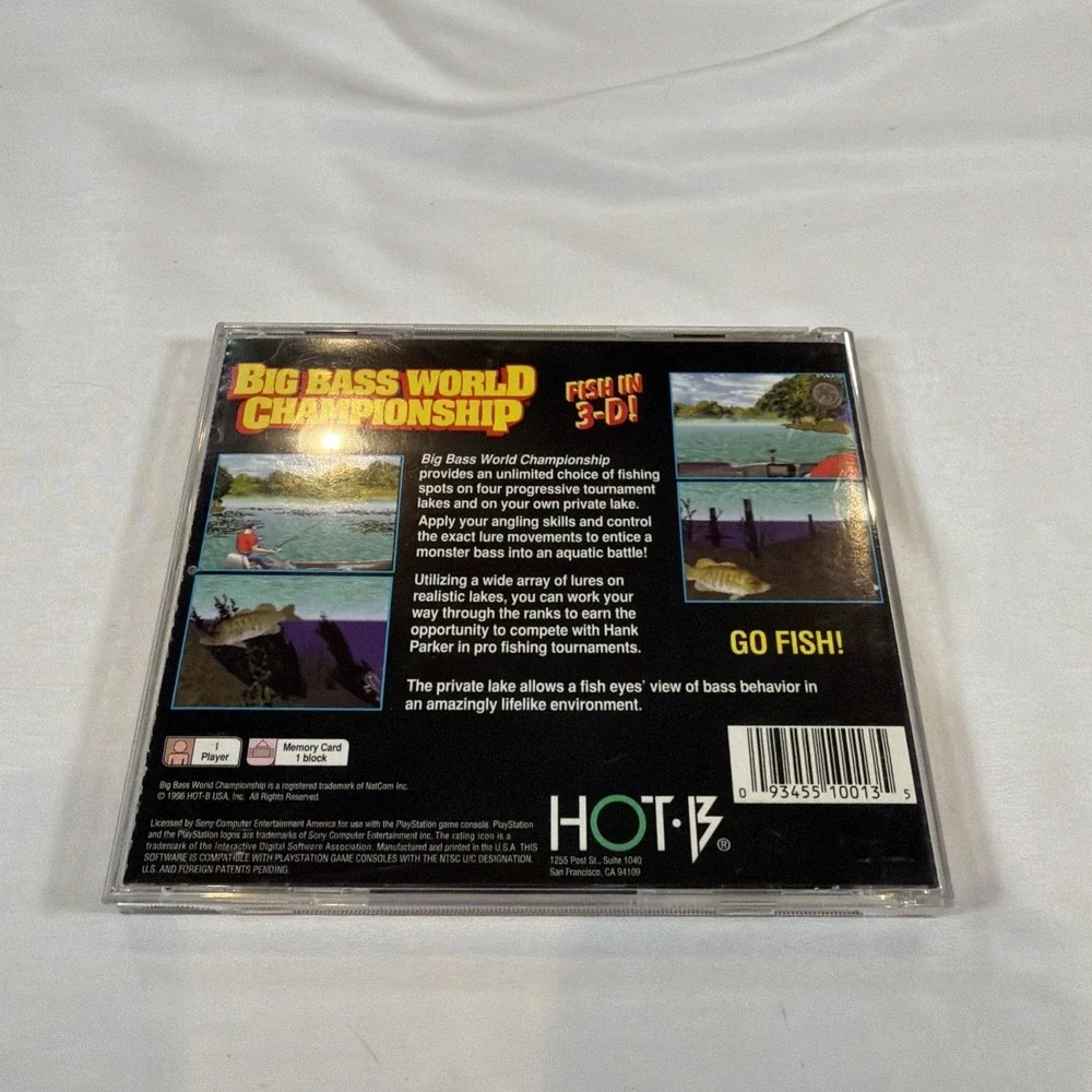PS1‎ Game Lot Activision Classics Fishing Game & More Complete PlayStation 1
